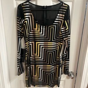 Bebe Addiction Right Angles Dress